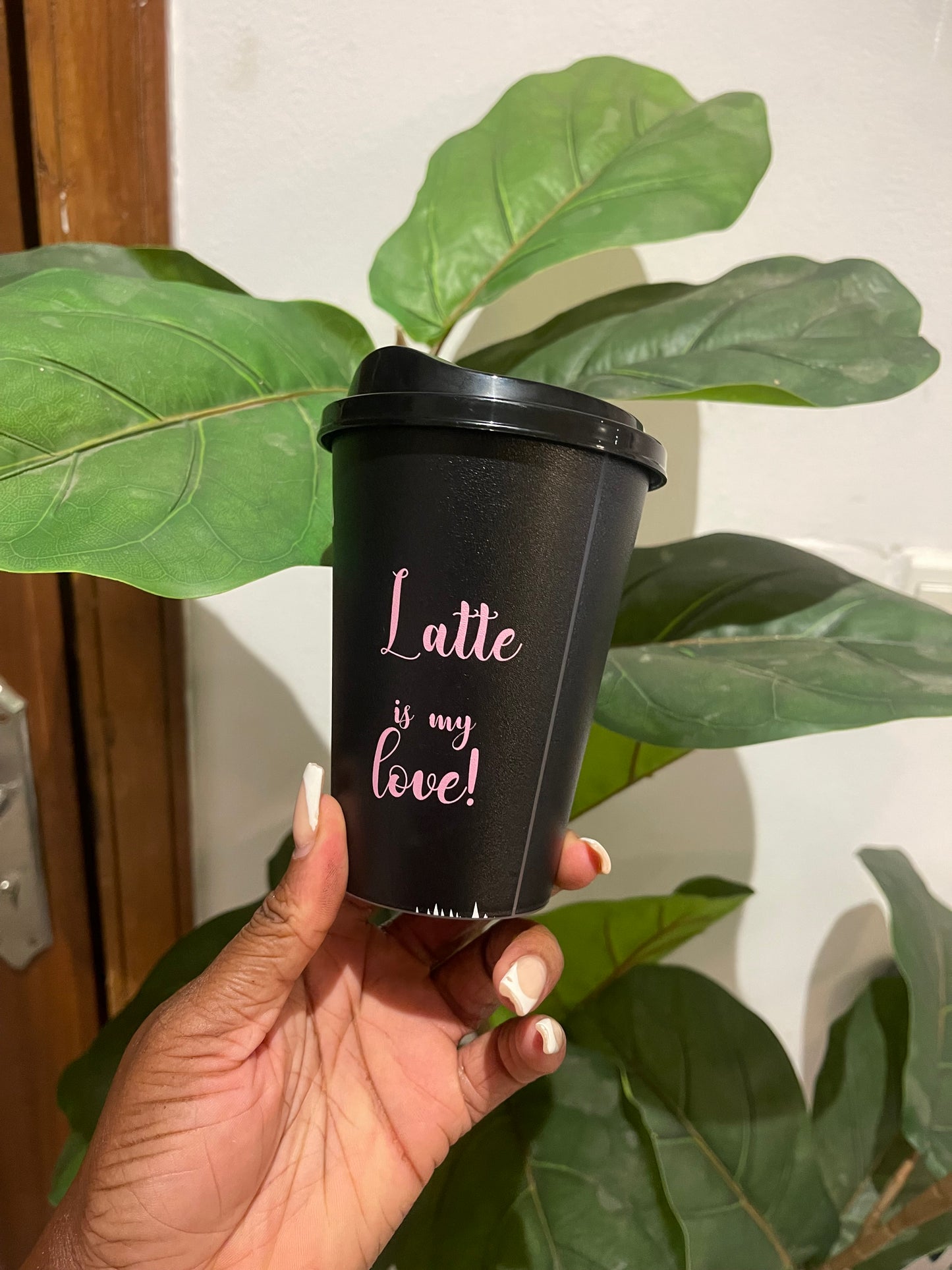 Latte love coffee cup (reusable