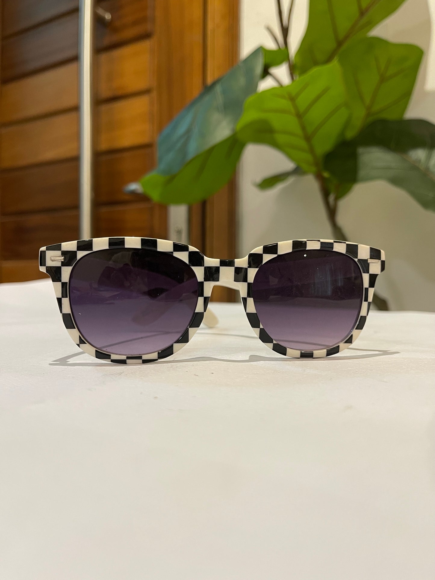 Checkered sunglasses