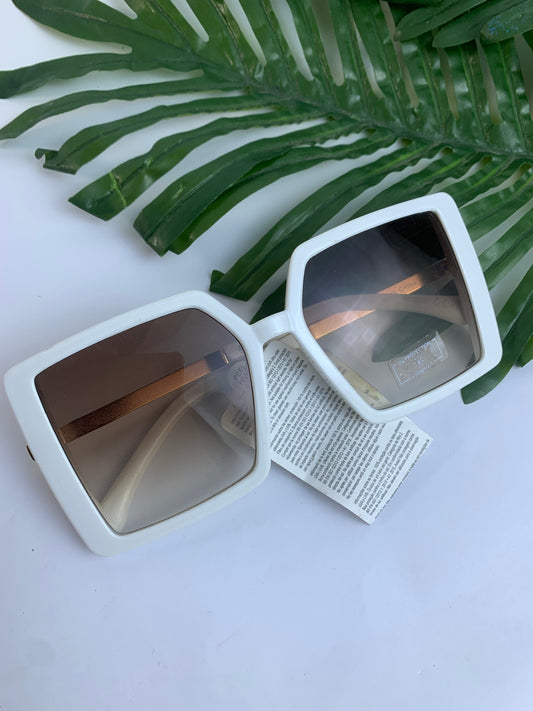 White primark sunglasses