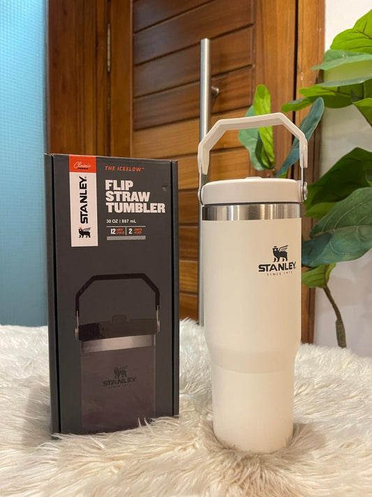 Off white Stanley flip tumbler