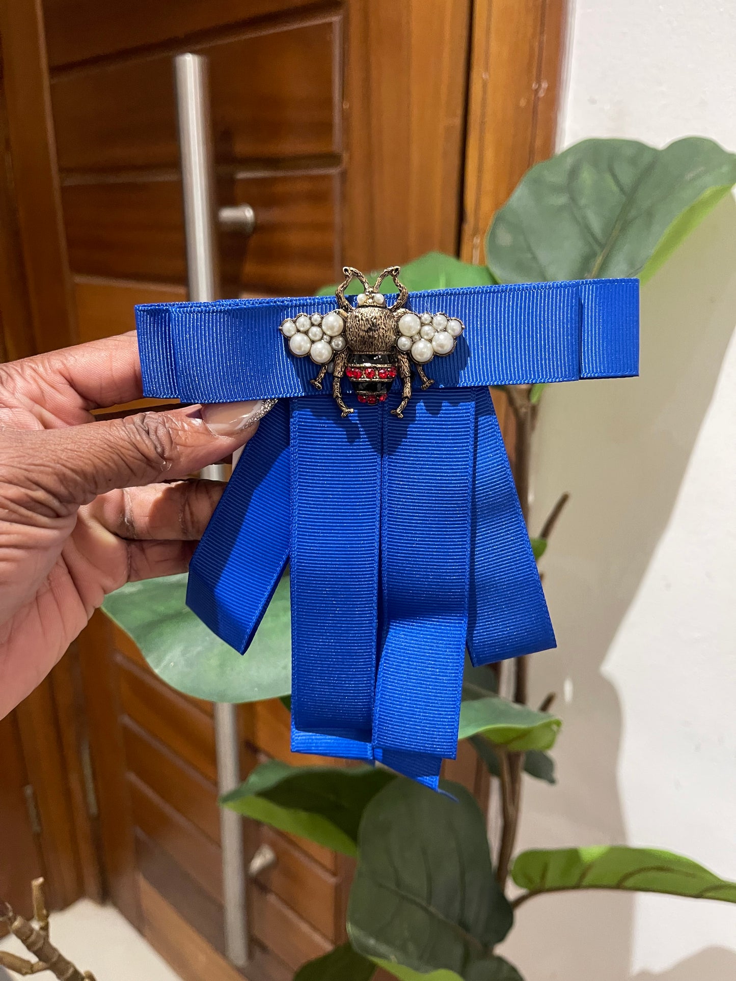 Blue brooch