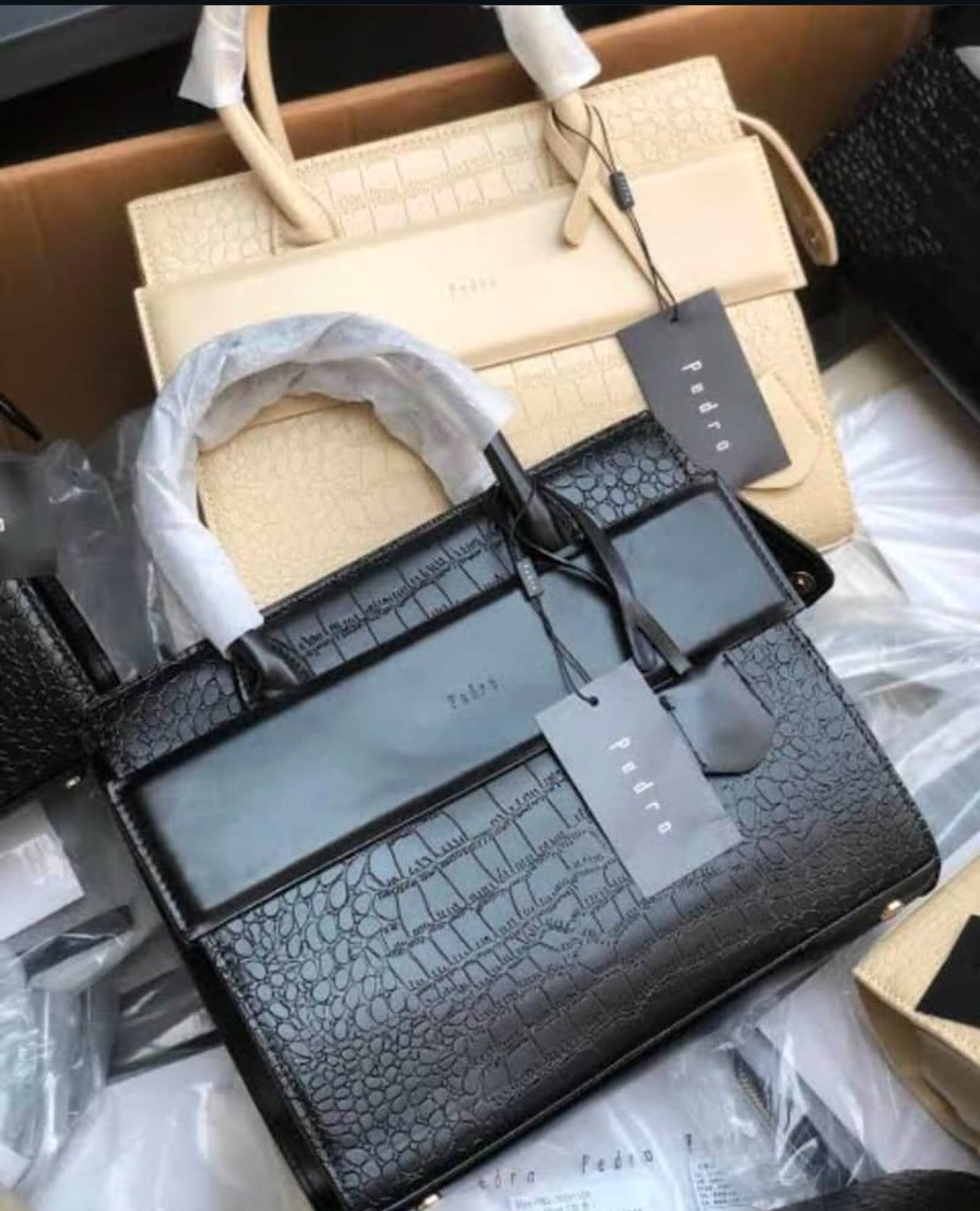 Black Pedro Leather Bag