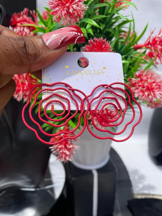 Red Detailed Earring